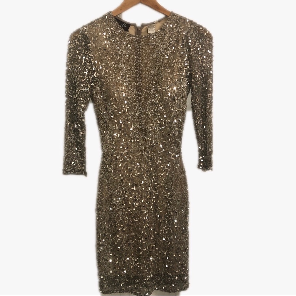 Sequin Knee Length Dress